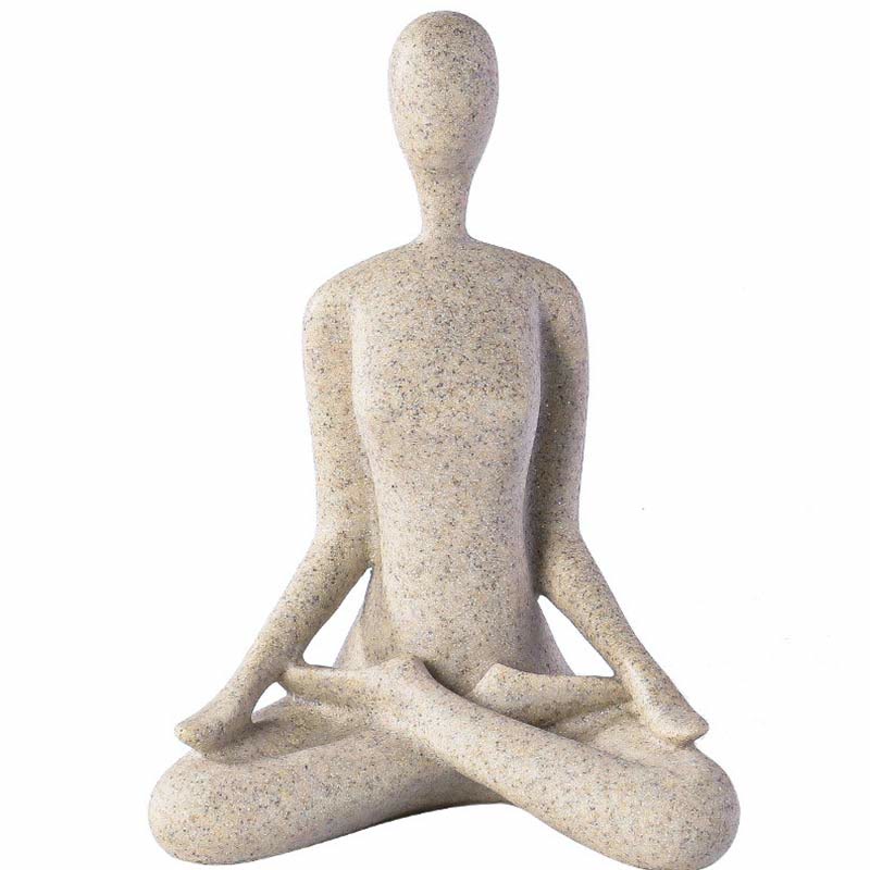 Nimara Ritual Abstract Yoga Meditating Exercise Resin Spiritual Figurine Sculpture Desk Decoration