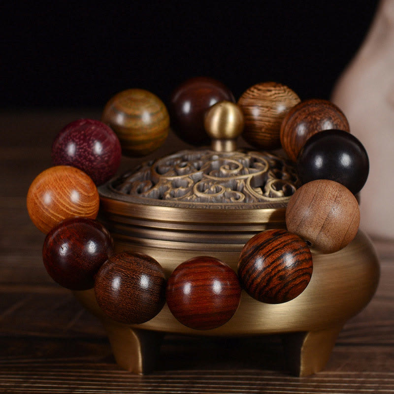 Nimara Ritual Multicolored Sandalwood Protection Healing Bracelet