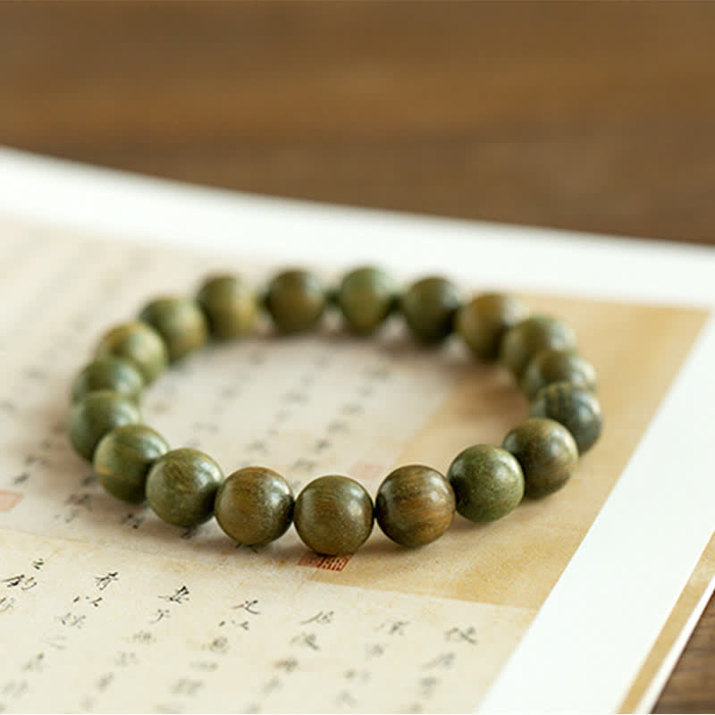 Nimara Ritual Tibetan Green Sandalwood Soothing Cure Bracelet