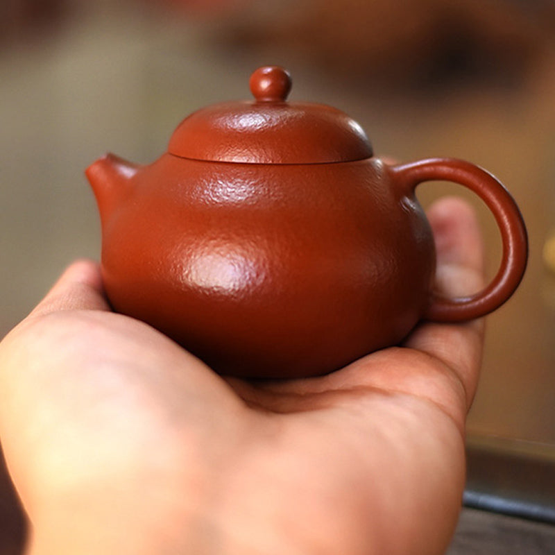 Nimara Ritual Yixing All Handmade Wen Dan Brown Purple Clay Kung Fu Teapot