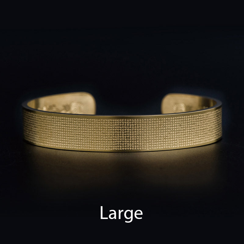 Nimara Ritual Shurangama Mantra Engraving Titanium Steel Blessing Bracelet