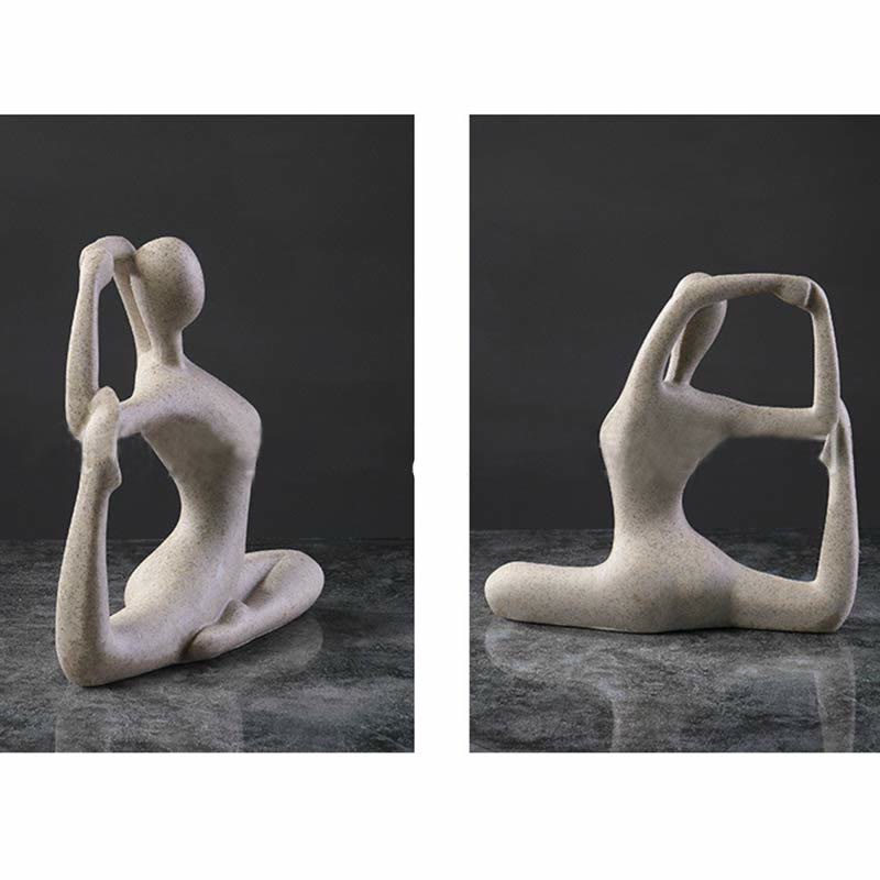 Nimara Ritual Abstract Yoga Meditating Exercise Resin Spiritual Figurine Sculpture Desk Decoration