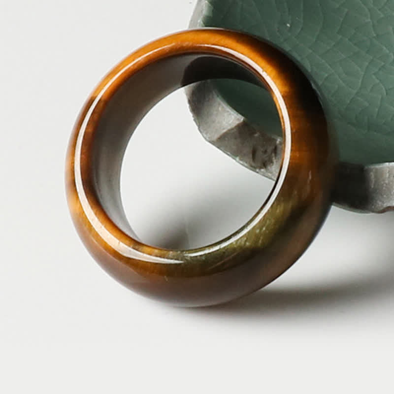 Nimara Ritual Tiger Eye Stone Strength Protection Ring