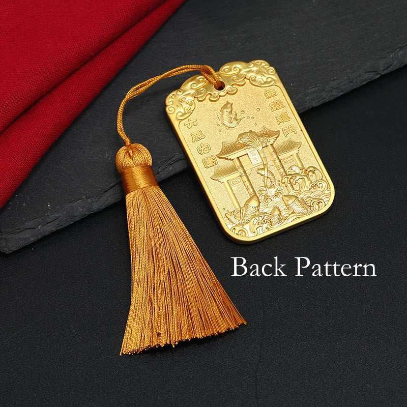 Nimara Ritual Feng Shui Auspicious Star Wenchang Pen Pagoda Koi Fish Car Hanging Decoration