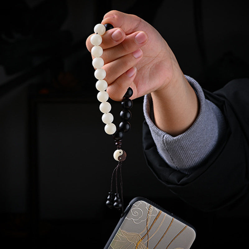 Nimara Ritual Ebony YinYang Protection Bracelet Decoration