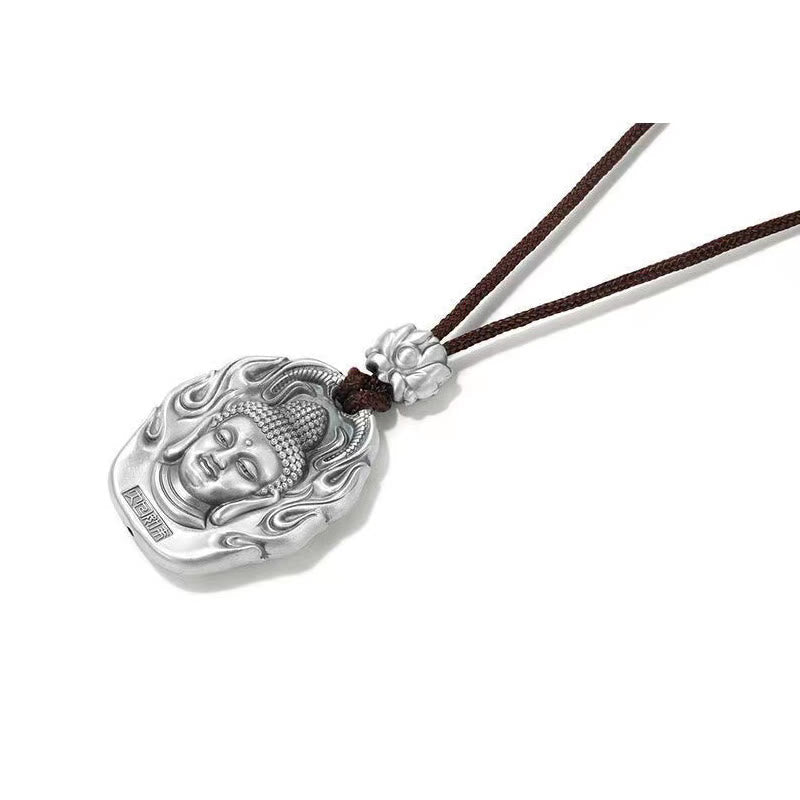 Nimara Ritual Chinese Zodiac Natal Buddha Om Mani Padme Hum Lotus Compassion Necklace Pendant