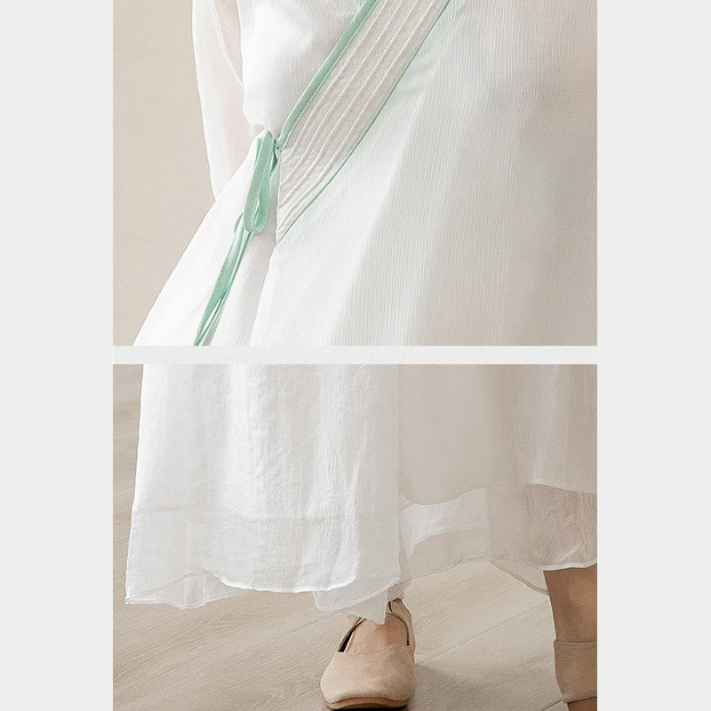 Nimara Ritual Retro Prayer Zen Spiritual Meditation Practice Chiffon Clothing Women's Set