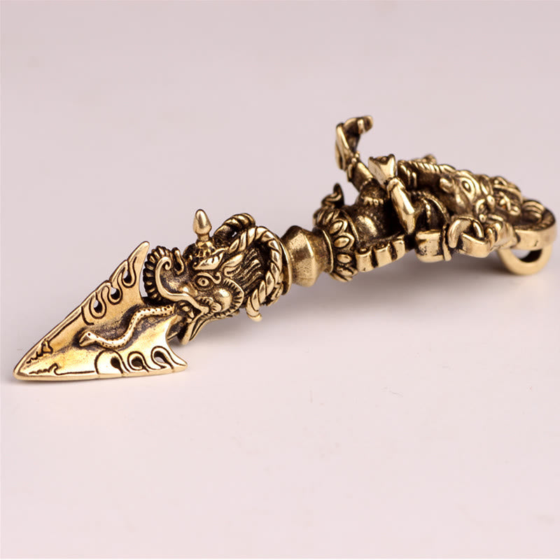 Nimara Ritual Tibetan Ganesh Ganpati Elephant God of Wealth Dorje Vajra Spiritual Power Necklace Pendant
