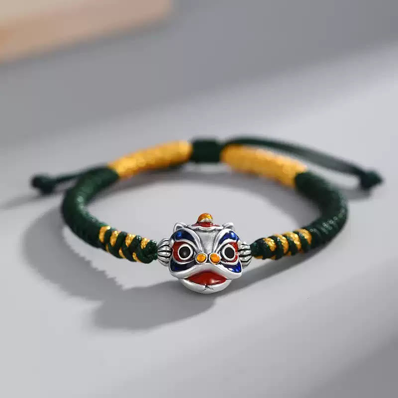 Nimara Ritual Handmade Dancing Lion Luck Braided String Bracelet