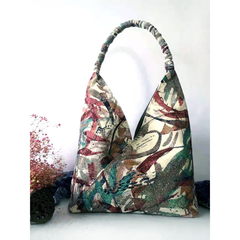 Nimara Ritual Handmade Embroidery Pattern Canvas Shoulder Bag Tote Bag Set