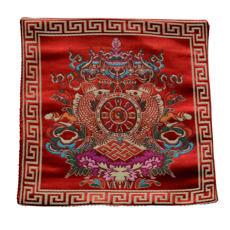 Nimara Ritual Prayer Altar Mat Healing Meditation Vajra Auspicious Symbols