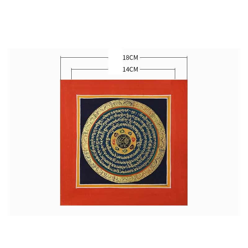 Nimara Ritual Tibetan Handmade Thangka Painting Spiritual Blessing Blind Box Random Color Pattern