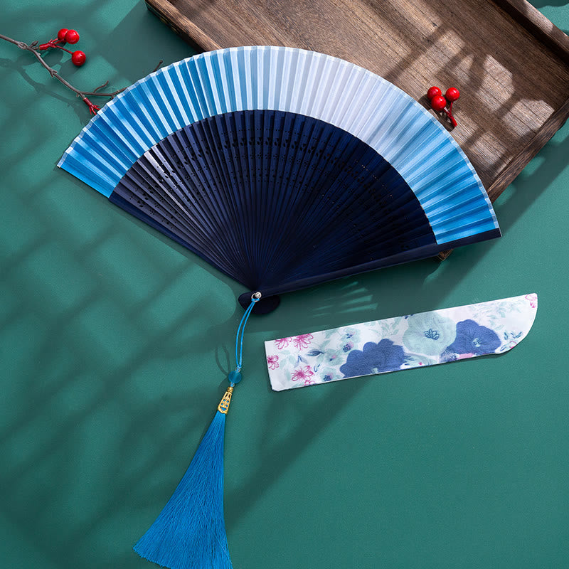 Nimara Ritual Gradient Handheld Bamboo Folding Fan