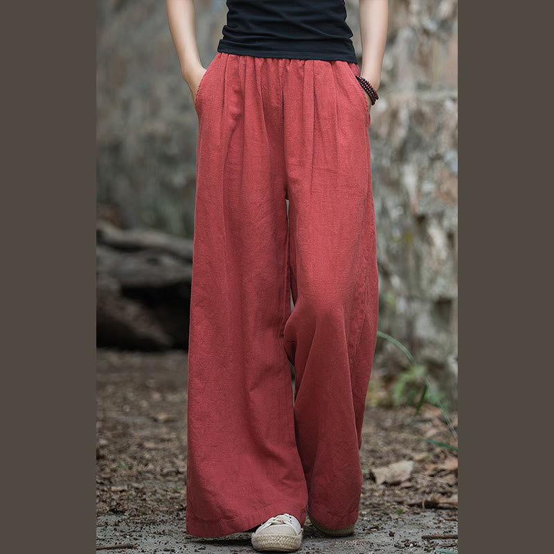 Nimara Ritual Retro Wide Leg Pants Casual Women's Yoga Pants With Pockets