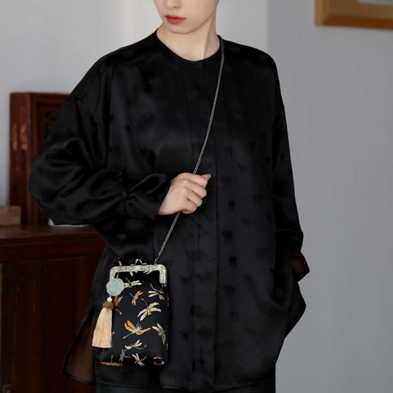 Nimara Ritual Small Dragonfly Metal Chain Crossbody Bag Shoulder Bag Cellphone Bag