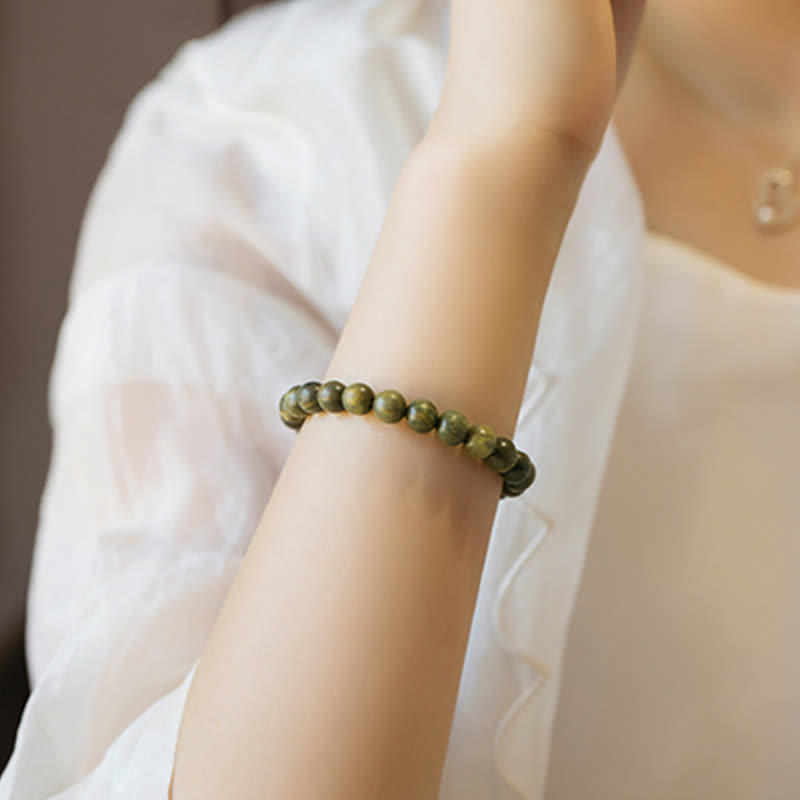 Nimara Ritual Tibetan Green Sandalwood Soothing Cure Bracelet
