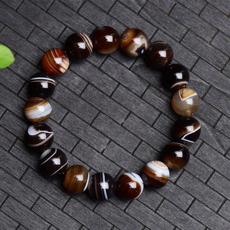 Nimara Ritual Tibetan Sardonyx Happiness Positive Bracelet