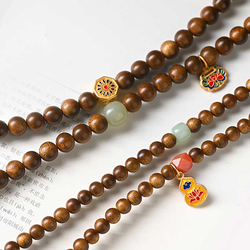 Nimara Ritual Tibetan Rosewood Protection Calm Bracelet Mala