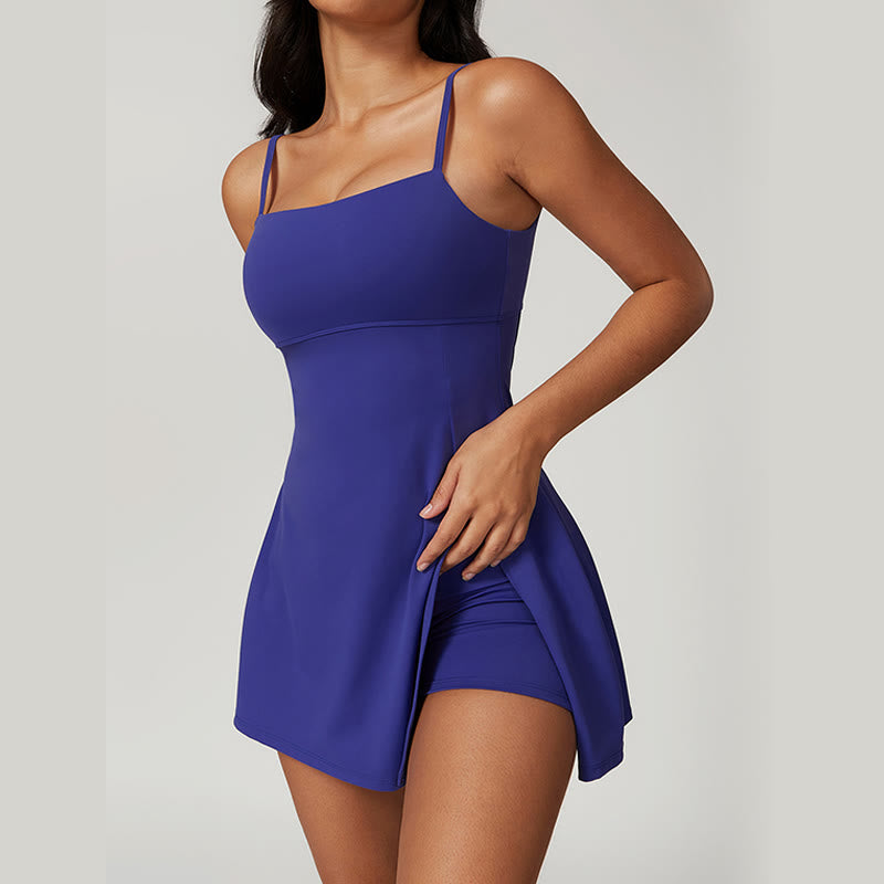 Nimara Ritual Solid Backless Tennis Yoga Women Sports Dress