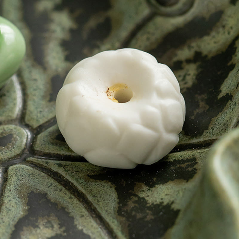Nimara Ritual Leaf Meditation Frog Pattern Healing Ceramic Incense Burner Decoration