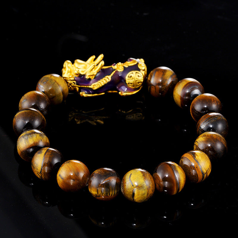Nimara Ritual Tibetan Handcrafted Tiger Eye Feng Shui Bracelet