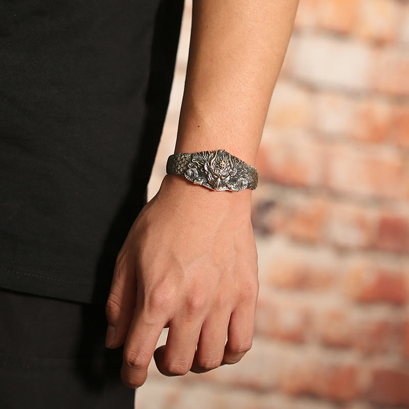 Nimara Ritual Tibetan Garuda Bird Wisdom Protection Bracelet Bangle