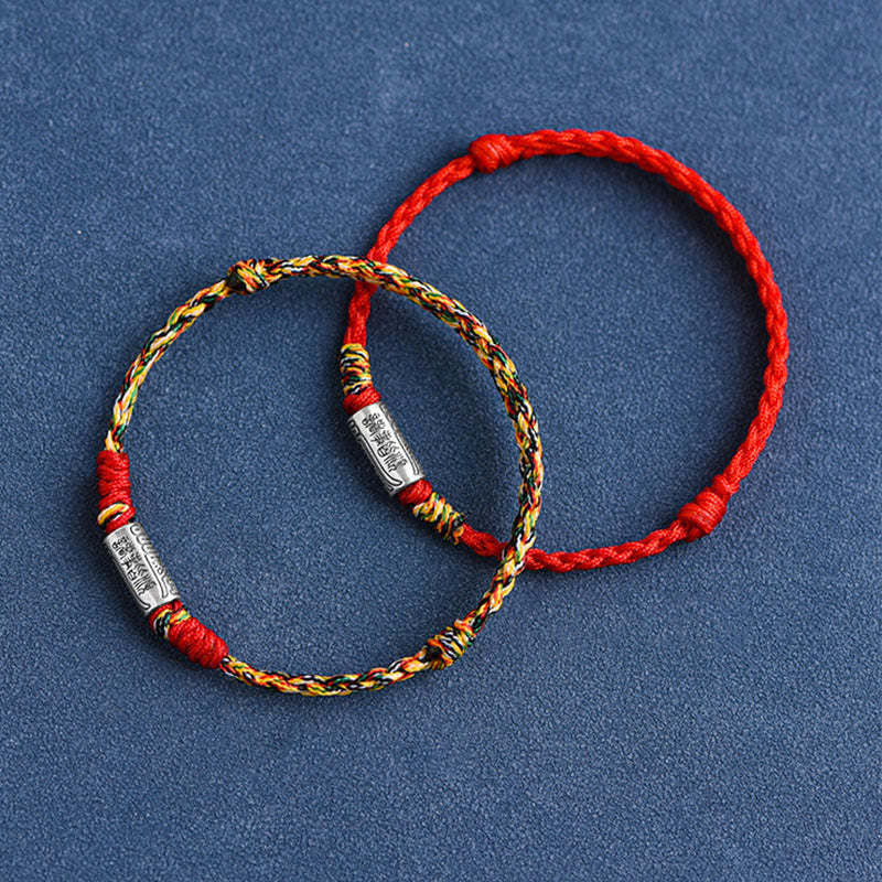 Nimara Ritual Handcrafted 925 Sterling Silver Everything Goes Well Design Protection Strength Bracelet Anklet