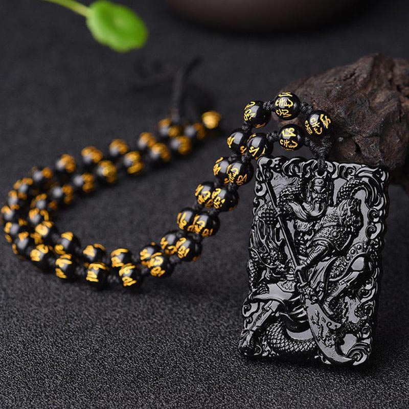 FengShui Lord Guan Protection Necklace Pendant