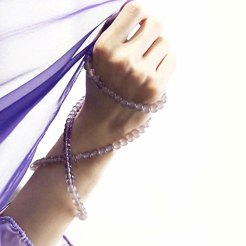 Nimara Ritual Natural Amethyst Crystal Meditation Healing Bracelet