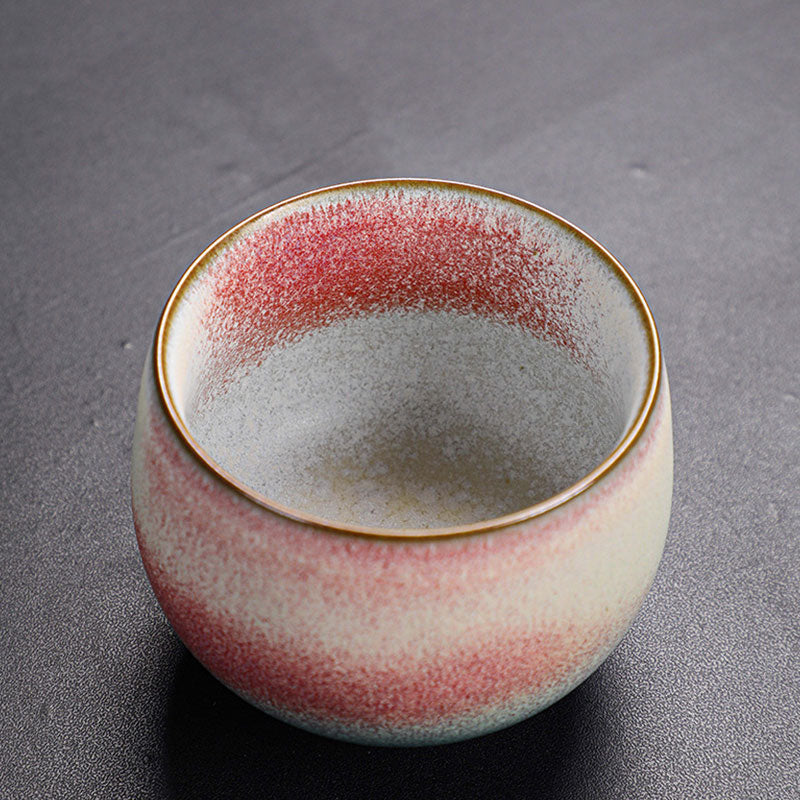 Nimara Ritual Retro Red Gradient Kiln Change Ceramic Teacup Kung Fu Tea Cup