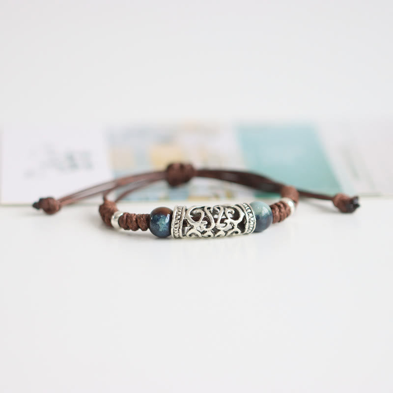 Nimara Ritual Tibet Ceramic Bead Wealth String Bracelet