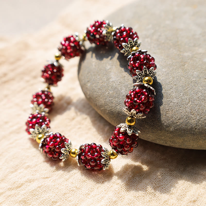 Nimara Ritual Natural Garnet Healing Bracelet