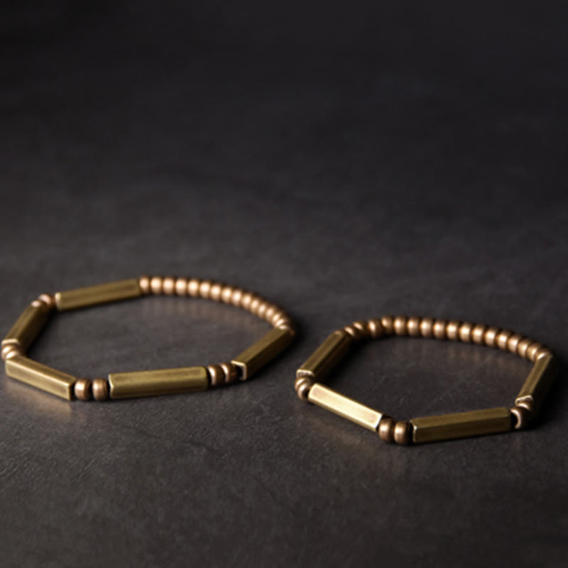 Nimara Ritual Tibetan Simple Design Copper Wealth Luck Bracelet