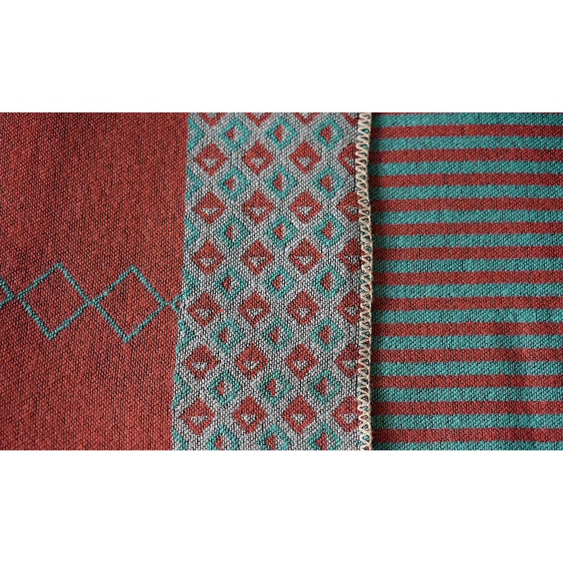 Nimara Ritual Tibetan Shawl Striped Diamond Pattern Winter Warm Soft Scarf