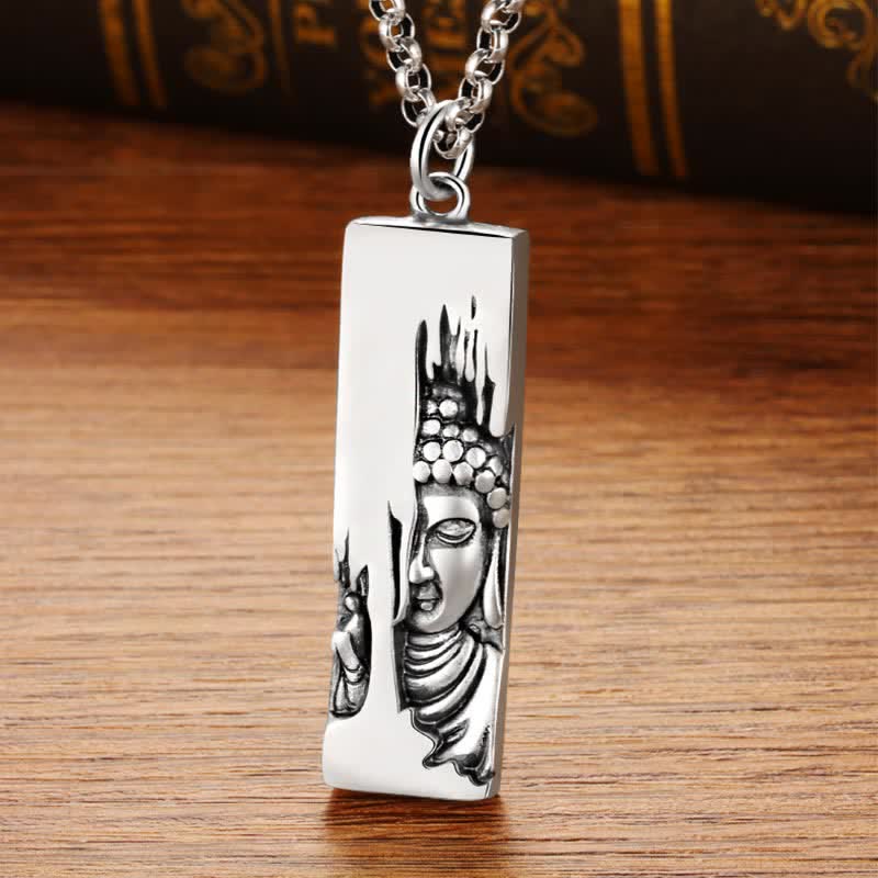 Nimara Ritual Tathagata Buddha Strength Protection Amulet Lucky Vintage Style Pendant Necklace