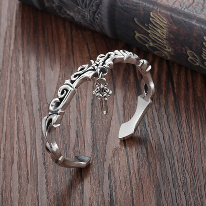 Nimara Ritual Viking Style Twisted Braided Pattern Copper Balance Bracelet Bangle
