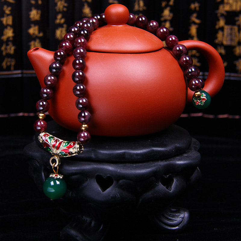 Nimara Ritual Natural Garnet Blessing Bracelet