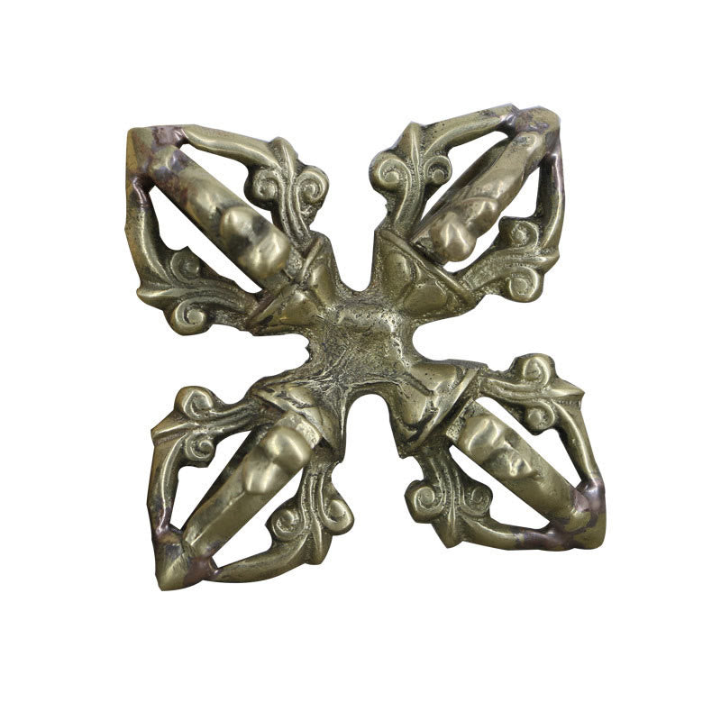 Nimara Ritual Nepal Handmade 5 Prong Double Dorje Copper Strength Vajra