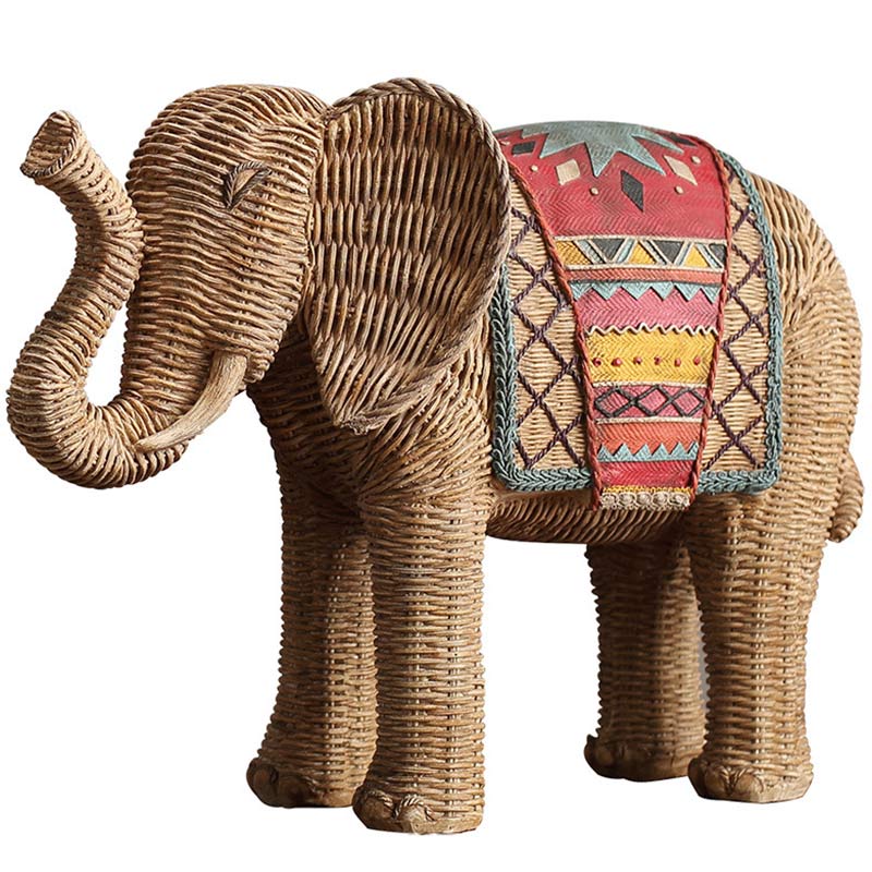 Nimara Ritual Elephant Resin Wisdom Wealth Home Decoration