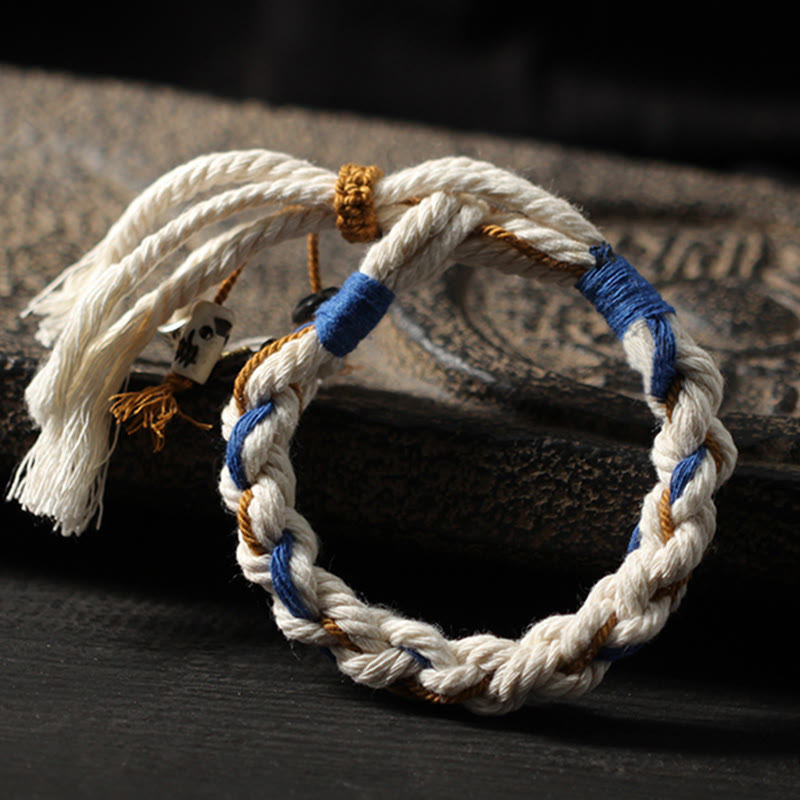 Nimara Ritual Tibet Zakiram Goddess of Wealth Thangka Handmade Luck Bracelet