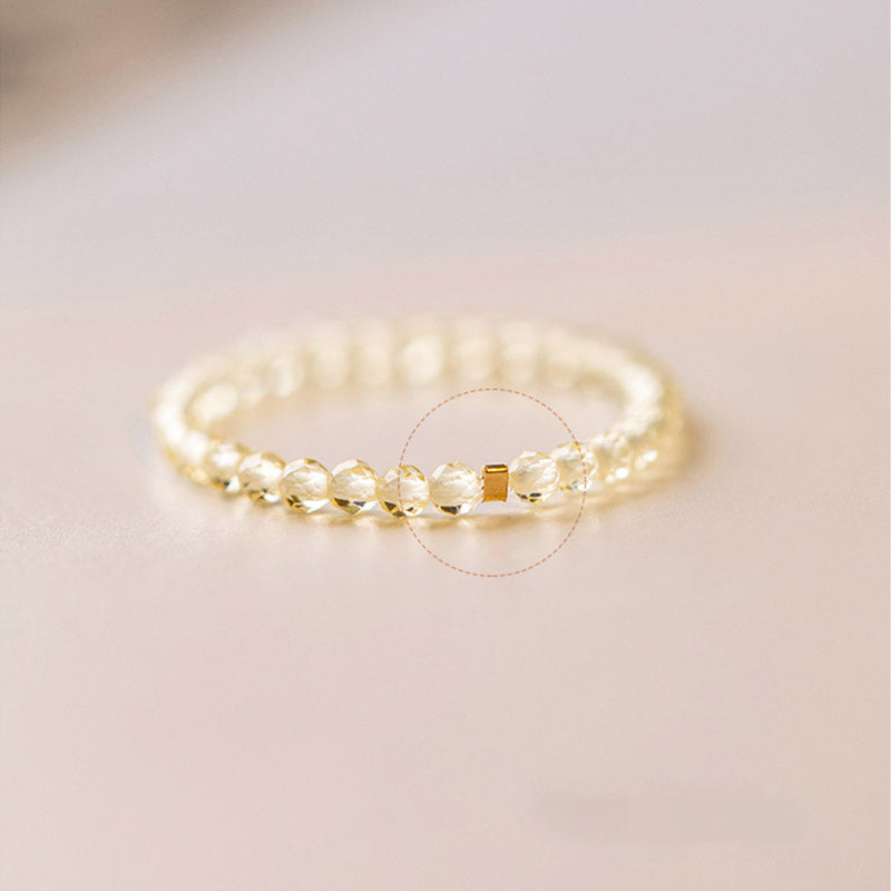 Nimara Ritual Natural Citrine Happiness Prosperity Ring