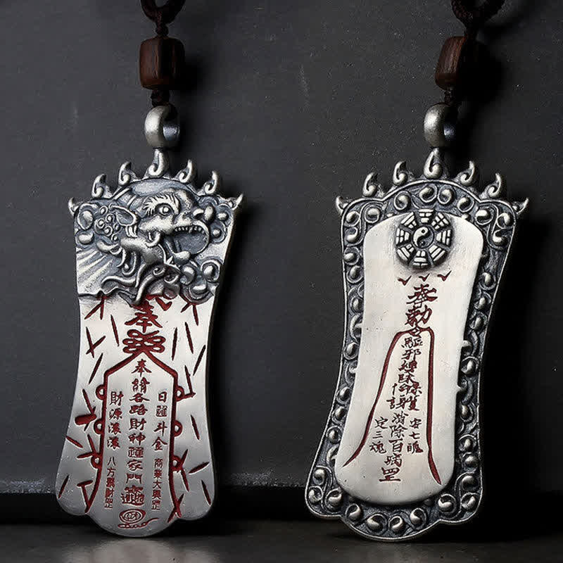 Nimara Ritual FengShui Bagua PiXiu Cinnabar Balance Necklace Pendant