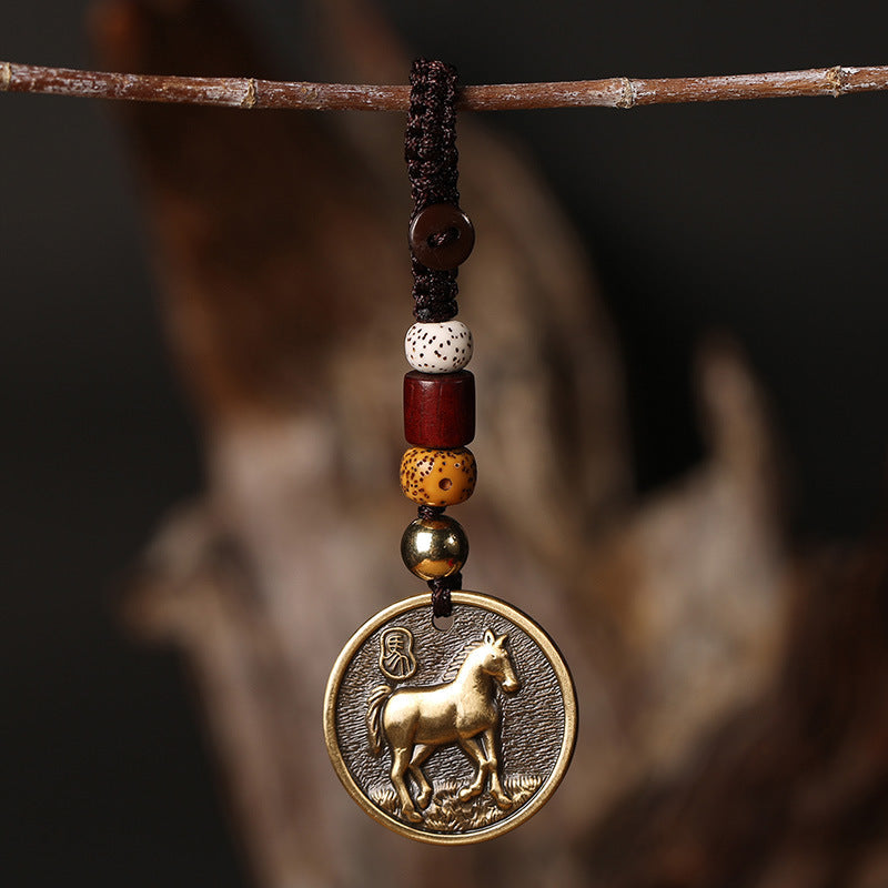 Nimara Ritual "Hoping You Have a Joyful Year" Year of the Horse Keychain Includes Gift Message Card
