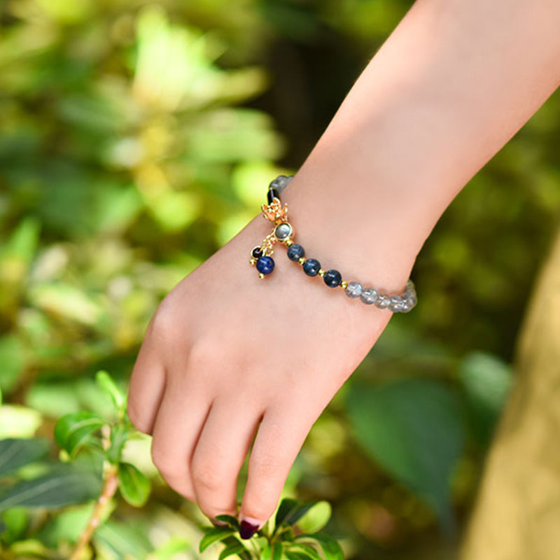 Nimara Ritual Moonstone Lazurite Calm Healing Positive Bracelet