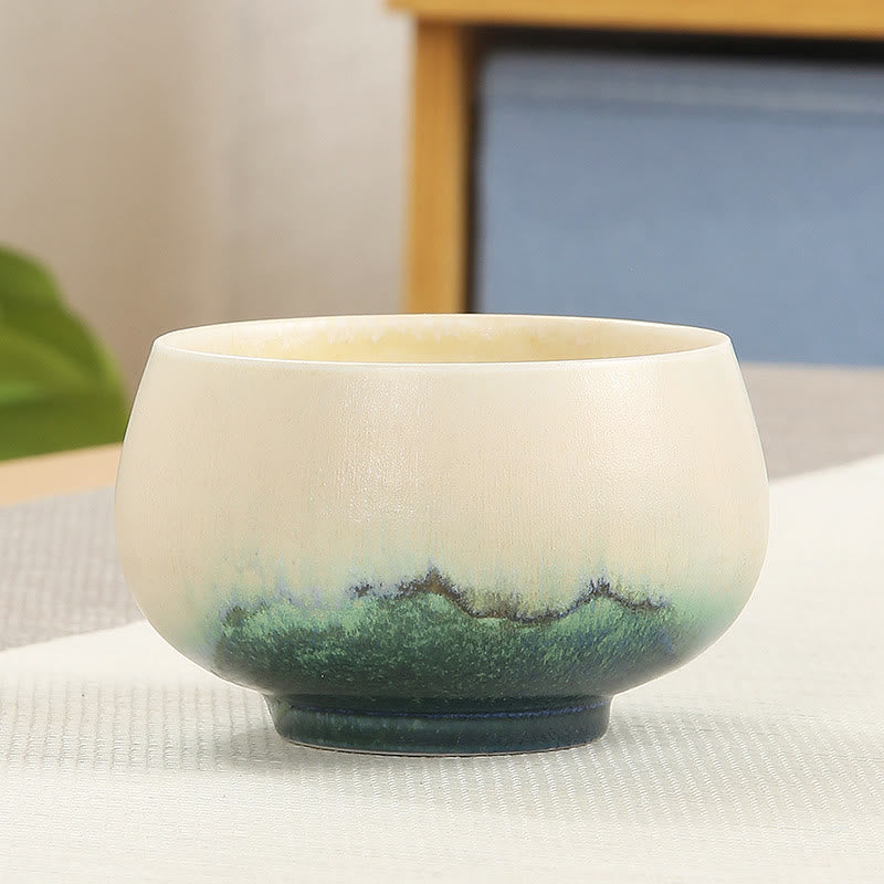Nimara Ritual Creative Green Ceramic Teacup Kung Fu Tea Cups