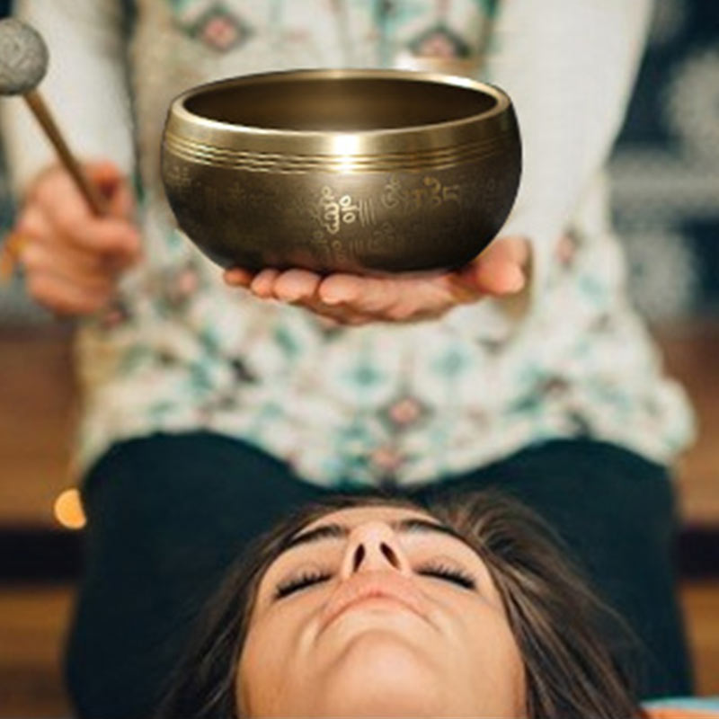 Nimara Ritual Tibetan Meditation Sound Bowl Handcrafted for Healing and Mindfulness Singing Bowl Set