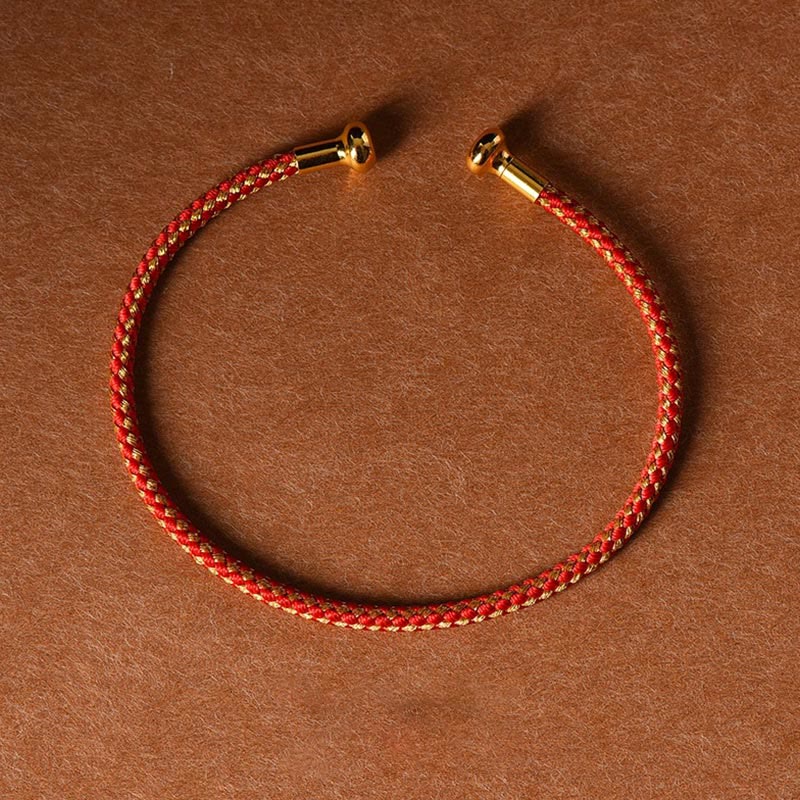 Nimara Ritual Simple Design Handmade Luck Braid String Cuff Bracelet