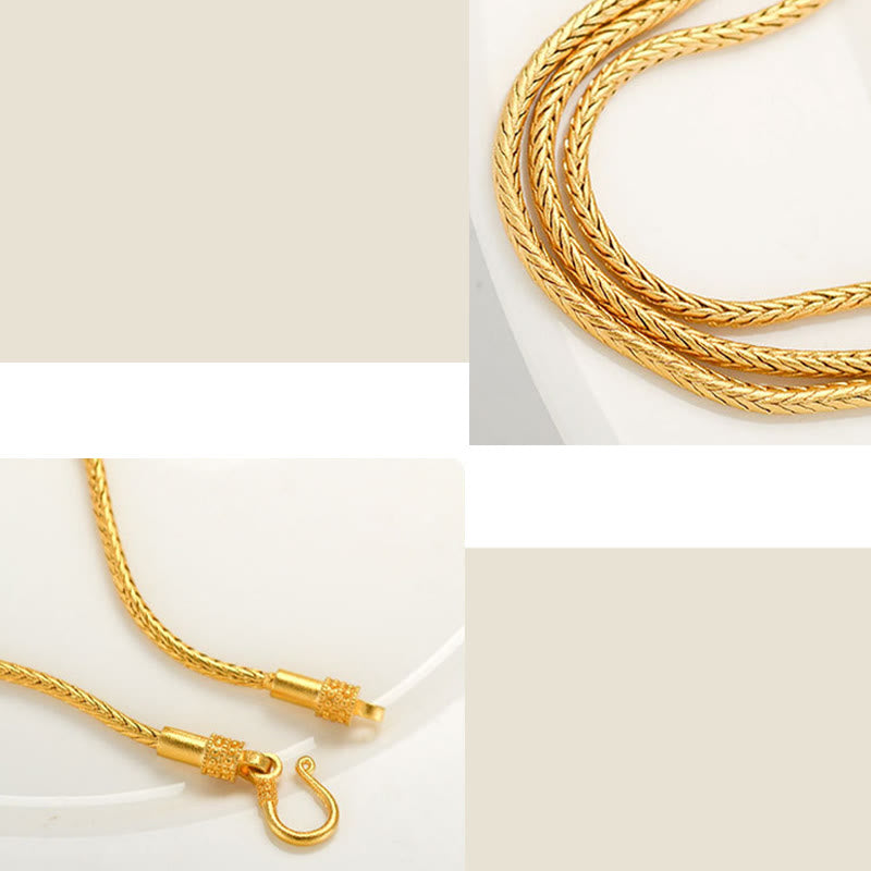 Nimara Ritual Tibetan 18K Gold Om Mani Padme Hum Lucky Koi Fish Fu Character Ingot Copper Coin Peace Bracelet
