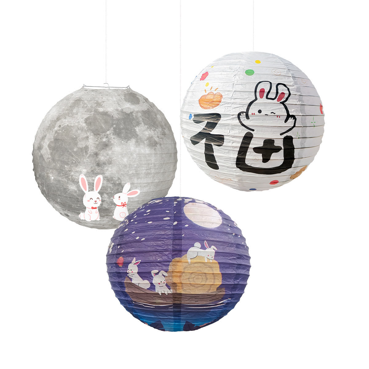 Nimara Ritual DIY Rabbit Paper Lantern Lamp Mid-Autumn Festival Lantern Decoration