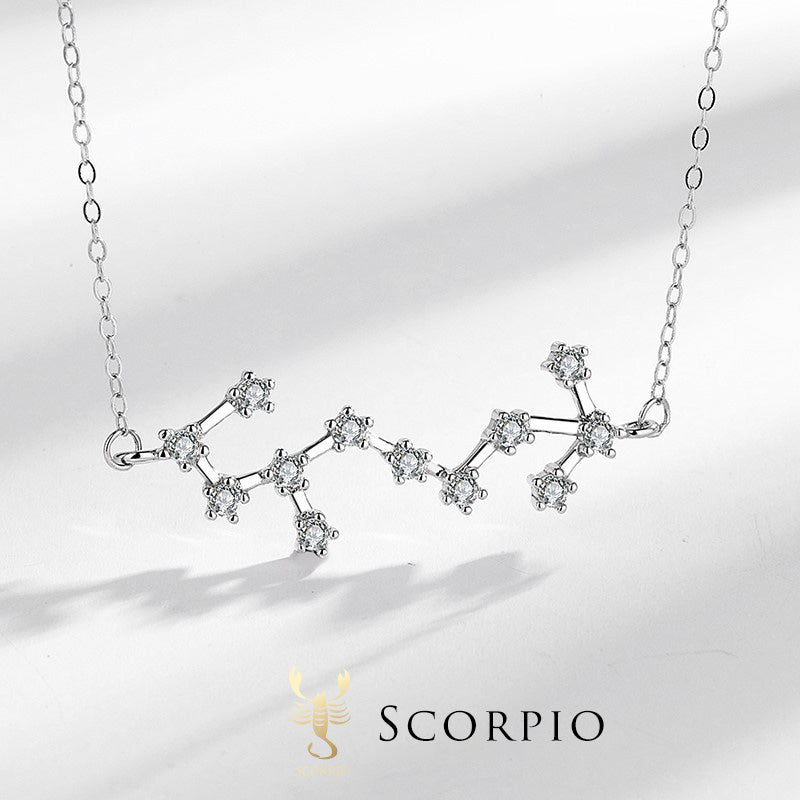 Nimara Ritual 925 Sterling Silver 12 Constellations of the Zodiac Astrology Blessing Necklace Pendant
